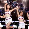 Alien Storehouse Set of 2 Ring Pom Metallic Cheerleading Pom Poms 100g Red+Green view 2