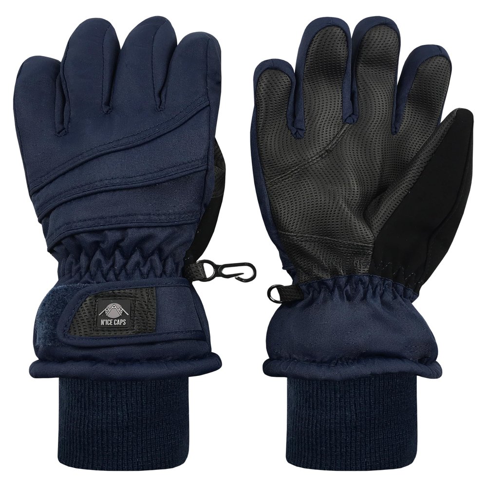 N'Ice Caps Kids Waterproof Winter Thinsulate Warm Gloves (Navy, 9-10 Years)