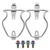 Yaruijia Titanium Alloy Bicycle Water Bottle Cages Lightweight Mountain Bike Cup Holder with M5x12mm Ti Bolt Pack of 2 (Rainbow Bolt) view 1