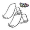 Yaruijia Titanium Alloy Bicycle Water Bottle Cages Lightweight Mountain Bike Cup Holder with M5x12mm Ti Bolt Pack of 2 (Rainbow Bolt) view 2