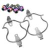 Yaruijia Titanium Alloy Bicycle Water Bottle Cages Lightweight Mountain Bike Cup Holder with M5x12mm Ti Bolt Pack of 2 (Rainbow Bolt) view 3