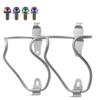 Yaruijia Titanium Alloy Bicycle Water Bottle Cages Lightweight Mountain Bike Cup Holder with M5x12mm Ti Bolt Pack of 2 (Rainbow Bolt) view 4