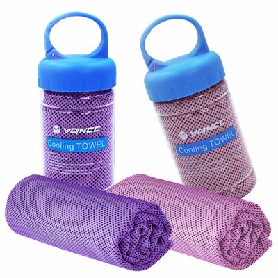 YQXCC Cooling Towel | 2 Pack 47"x12" | Ice Cool for Neck | Soft Breathable Microfiber Chilly | for Yoga, Golf, Gym, Camping, Running, Workout & More Activities