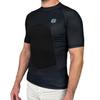 RIBBY SPF 50+ 5mm Padded Rash Guard for Surfing, Boogie, Scuba Black view 1