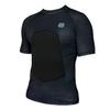 RIBBY SPF 50+ 5mm Padded Rash Guard for Surfing, Boogie, Scuba Black view 3