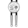 US 2000 South Carolina State Quarter BU Uncirculated Coin Simple Silver Slide Bolo Tie NEW - 36" Black Leatherette Cord view 1