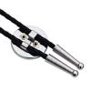US 2000 South Carolina State Quarter BU Uncirculated Coin Simple Silver Slide Bolo Tie NEW - 36" Black Leatherette Cord view 4