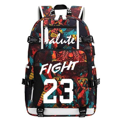 Basketball Player 23 Luminous Backpack Travel Daypacks Fans Bag for Men Women (Style 1)