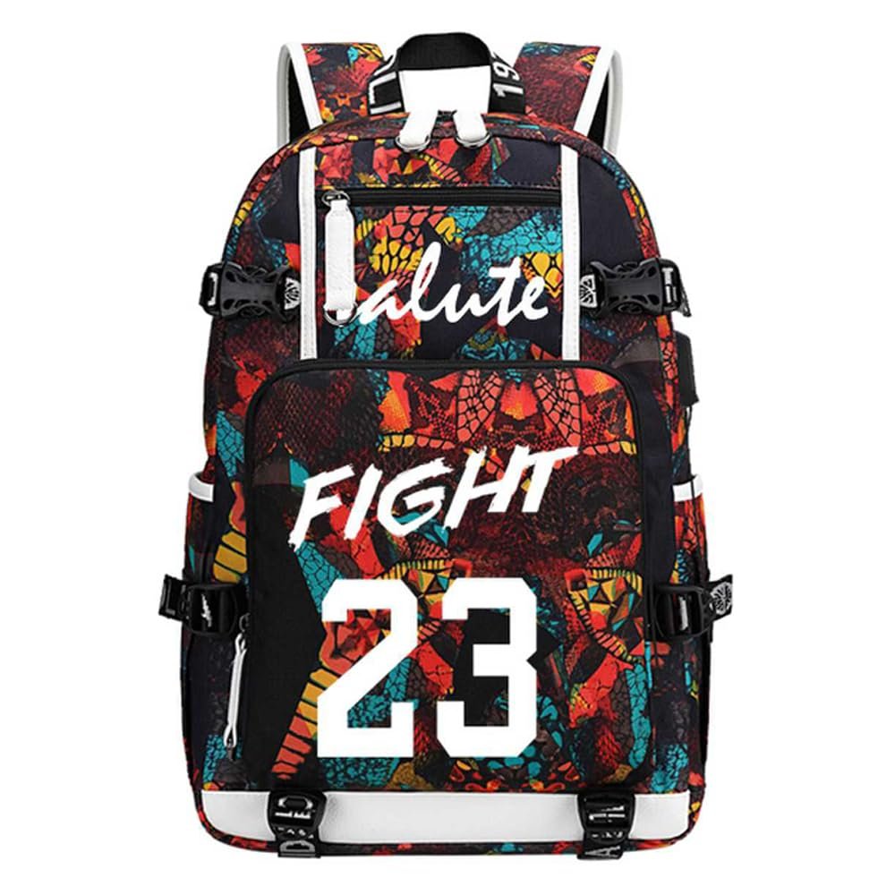 Basketball Player 23 Luminous Backpack Travel Daypacks Fans Bag for Men Women (Style 1)