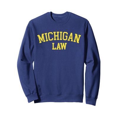 United States Attorneys Michigan Law, Michigan Bar Graduate Lawyer Sweatshirt - Black, Small, Unisex-Adults