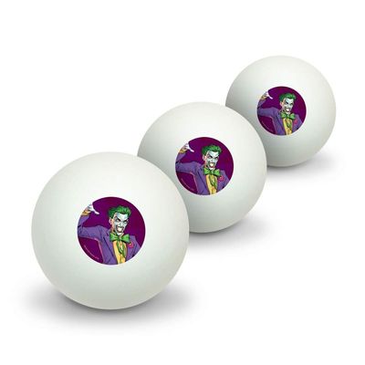 GRAPHICS & MORE Batman Joker Character Novelty Table Tennis Ping Pong Ball 3 Pack