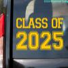 Minglewood Trading White - Class of 2025 Vinyl Sticker - Graduate High School College- 15w x 7.5h inches Die Cut Decal view 3