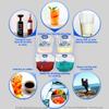 Premium Collapsible Water Container Bundle, Cube + Bag, No BPA Camping Drink Storage Carrier Jug for Outdoors Hiking Backpack & Survival, No-Leak Foldable Portable Freezable (2 Cube 5G 3 Bag 1G) view 3