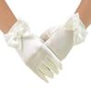 LeJulyeekay Flower Girl Gloves Satin Glove First Communion Short Princess Gloves for Wedding view 1