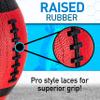 Franklin Sports Junior Footballs - Grip-Rite 100 - Kids Junior Size Rubber Footballs - Youth Footballs - 6 Pack of Footballs with Pump - Red/Black, Franklin Sports Junior Size Football view 4