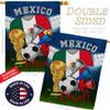 World Cup Mexico Flags Mexican Banner Wall Art Flag Poles For Outside House Stand Outdoor Decorations Garden Tapestry Yard Signs FIFA Gifts Sports Fan Trophy Soccer Game Football Made In USA view 3