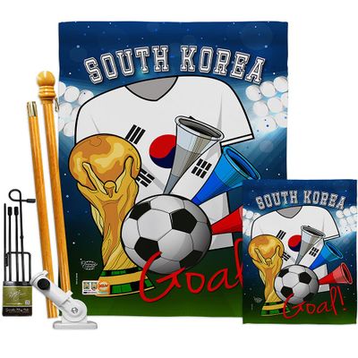 World Cup South Korea Flags Korean Banner Wall Art Flag Poles For Outside House Stand Outdoor Decorations Garden Tapestry Yard Signs FIFA Gifts Sports Fan Trophy Soccer Game Football Made In USA