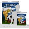 World Cup Uruguay Flags Uruguayan Banner Wall Art Flag Poles For Outside House Stand Outdoor Decorations Garden Tapestry Yard Signs FIFA Gifts Sports Fan Trophy Soccer Game Football Made In USA view 2