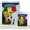 World Cup Senegal Flags Senegalese Banner Wall Art Flag Poles for Outside House Stand Outdoor Decorations Garden Tapestry Yard Signs FIFA Gifts Sports Fan Trophy Soccer Game Football Made in USA view 2
