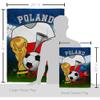 World Cup Poland Flags Polish Banner Wall Art Flag Poles For Outside House Stand Outdoor Decorations Garden Tapestry Yard Signs FIFA Gifts Sports Fan Trophy Soccer Game Football Made In USA view 2