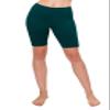 ALWAYS Women Bike Shorts with Pockets - Yoga Legging Pants Dark Teal One Size view 2