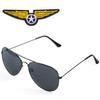 Beelittle Airline Pilot Captain Costume Kit Pilot Dress up Accessory Set with Aviator Sunglasses view 2