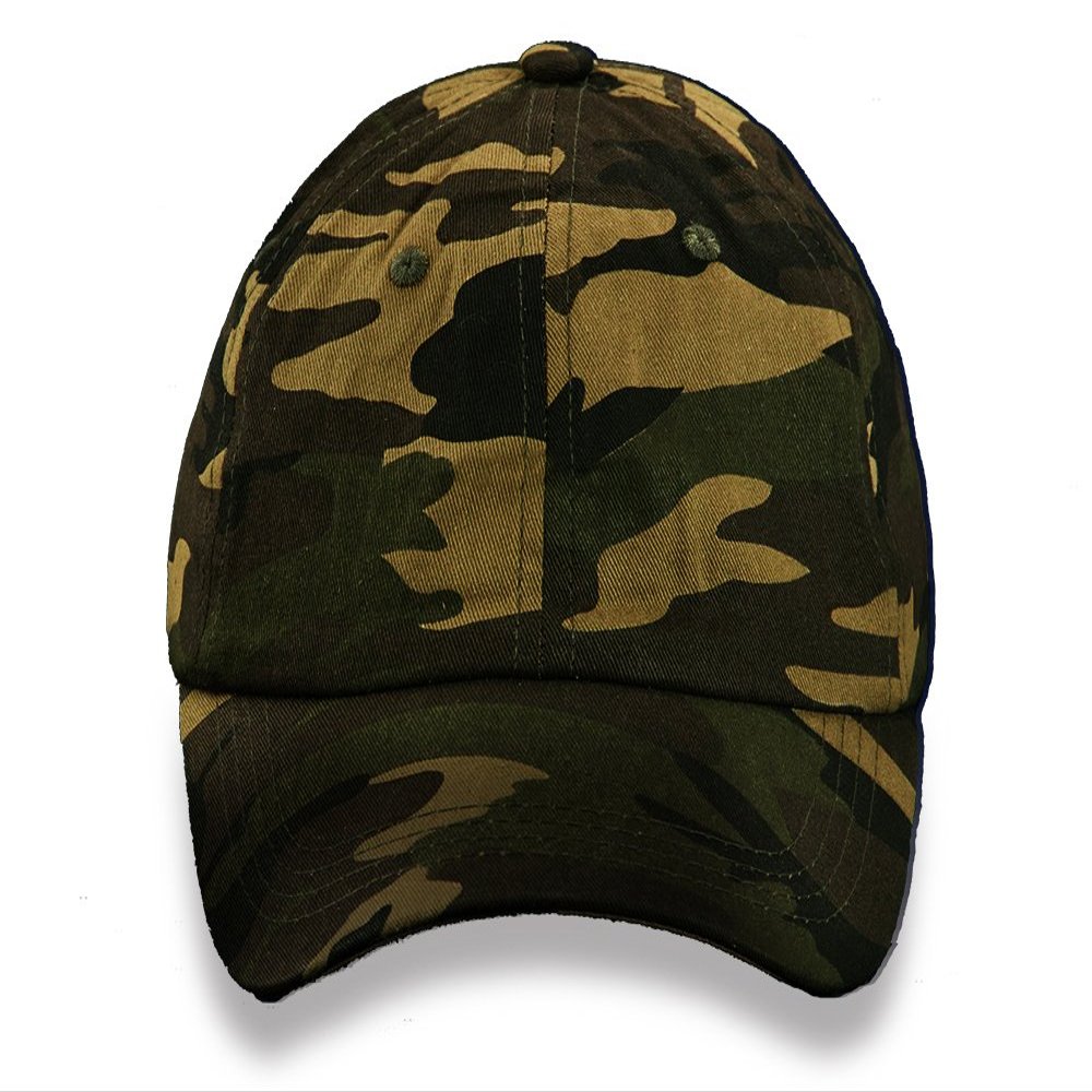 5 Pack Green Camo Hat for Men Women, Adjustable Army Military Camouflage Baseball Cap, Hunting Fishing Outdoor Sport Dad Hats