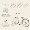 Retrospec Stash Rack 2 Bike Floor Stand Bicycle Storage Organizer, Grey view 2