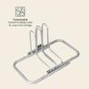 Retrospec Stash Rack 2 Bike Floor Stand Bicycle Storage Organizer, Grey view 3