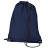 BagBase Budget Water Resistant Sports Gymsac Drawstring Bag (11L) (Pack of 2) (One Size) (Lime Green) view 2