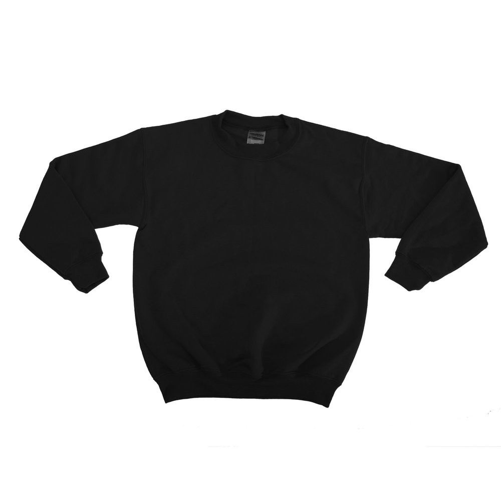 Gildan Childrens Big Boys Heavy Blend Crewneck Sweatshirt (Pack of 2) (XS) (Black)