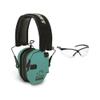 Walkers Razor Slim Electronic Shooting Range Earmuffs (Teal) Bundle with Glasses Kit (2 Items) view 1