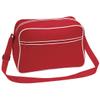 BagBase Retro Adjustable Shoulder Bag (18 Liters) (Pack of 2) (One Size) (Classic Red/White)