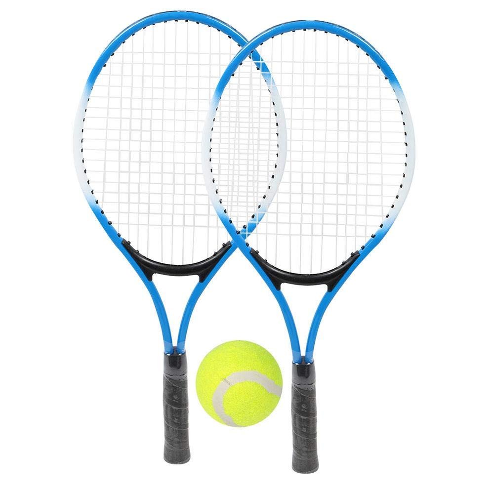 Children Tennis Racket Junior Tennis Racket with Carry Bag and Ball for Children Beginners(Blue)