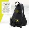 Franklin Sports Pickleball Sling Bag Official Pickleball Bag of The U.S. Open Pickleball Championships Adjustable Charcoal Gray view 4