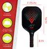 Franklin Sports Pickleball Paddle - Jet Aluminum Pickleball Paddle - USAPA Approved Paddle - Red, One Size view 4