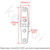 2Pieces of 316 SS Marine Grade 4'in x 1in Casting Strap Hinge for Boat and AUTO view 2