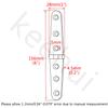 2 Pieces of 316 SS Marine Grade 6in(L) x 1IN(W) Casting Strap Hinge for Boat& AUTO view 2