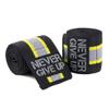 YOUFINE Professional Elastic Elbow Wraps Straps Elbow Support Compression Protection Brace for Bodybuilding Workout Powerlifting Men Gym (Five Stripe, Black) view 1