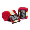 YOUFINE Professional Elastic Elbow Wraps Straps Elbow Support Compression Protection Brace for Bodybuilding Workout Powerlifting Men Gym (Five Stripe, Red) view 1