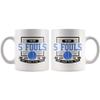 I have 5 fouls and I am not afraid to use them 11 oz ceramic coffee mug basketball gift (Blue) view 4