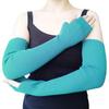 Share Maison Women's Arm Warmers with Thumb Hole Winter Fingerless Stretchy Cashmere Wool Long Gloves Sleeves (10-lake blue) view 1