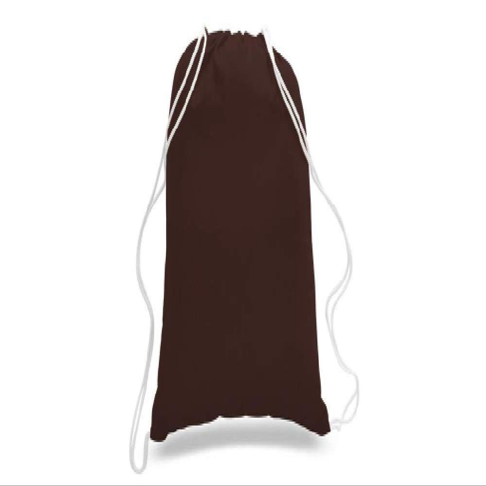 Custom Printed Drawstring Bag from CustomShirtStore.com (Chocolate)