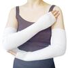 Share Maison Women's Arm Warmers with Thumb Hole Winter Fingerless Stretchy Cashmere Wool Long Gloves Sleeves (3-white) view 1