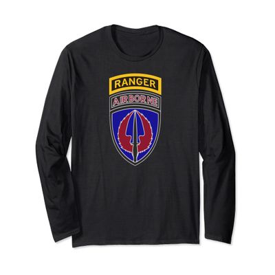 160th SOAR - USASOAC - Nightstalkers Ranger Tab - Center Long Sleeve T-Shirt