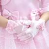 LeJulyeekay Girls Satin Gloves Princess Gloves for Kids Party Gloves Wedding, Formal Pageant view 4
