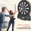 Zerone Automatic Scoring Electronic Dartboard Set, Sound Reminding Tips Toys with 6 Darts view 3