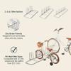 Retrospec Stash Rack 2, 4 & 5 Bike Floor Stand Bicycle Storage Organizer for Mountain Bike, Road Bike, Weather Resistant Fine Powder Steel Coating Fits Wheels up to 3" view 2