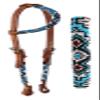PRORIDER Horse Show Bridle Western Leather Headstall 79RT08HA view 1