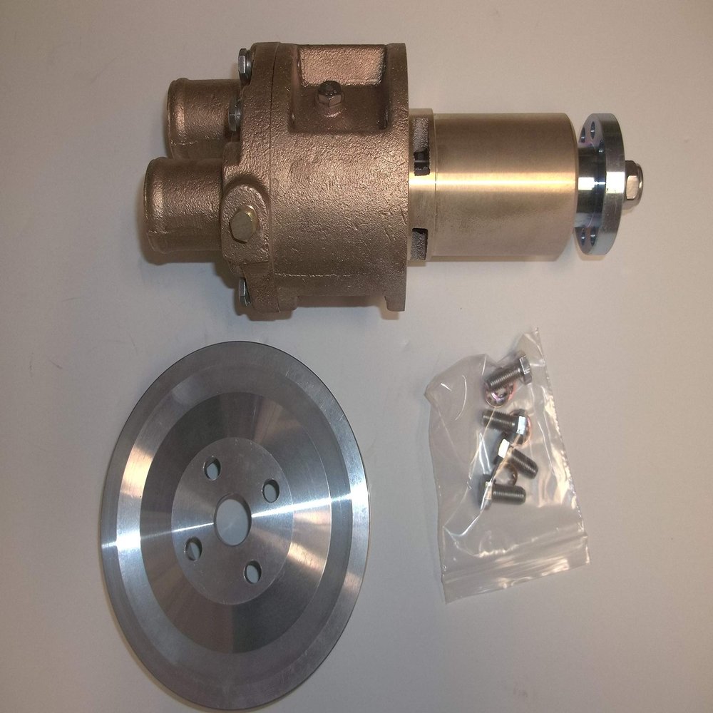 ALL METAL RAW SEA IMPELLER WATER PUMP WITH PULLEY REPLACES 46-807151A12 46-72774A32 MERCURY MERCRUISER 4.3 5.0 5.7 6.2 L